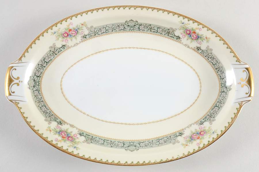 Dexter (Empire Shape) 12" Oval Serving Platter by Meito-1