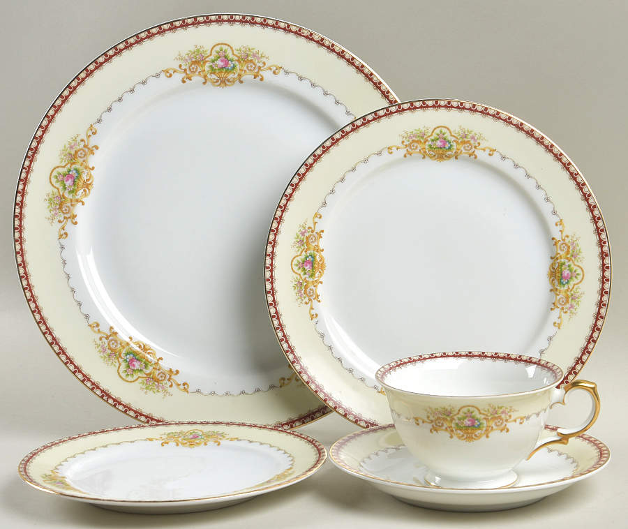 Dover 5 Piece Place Setting by Meito-1