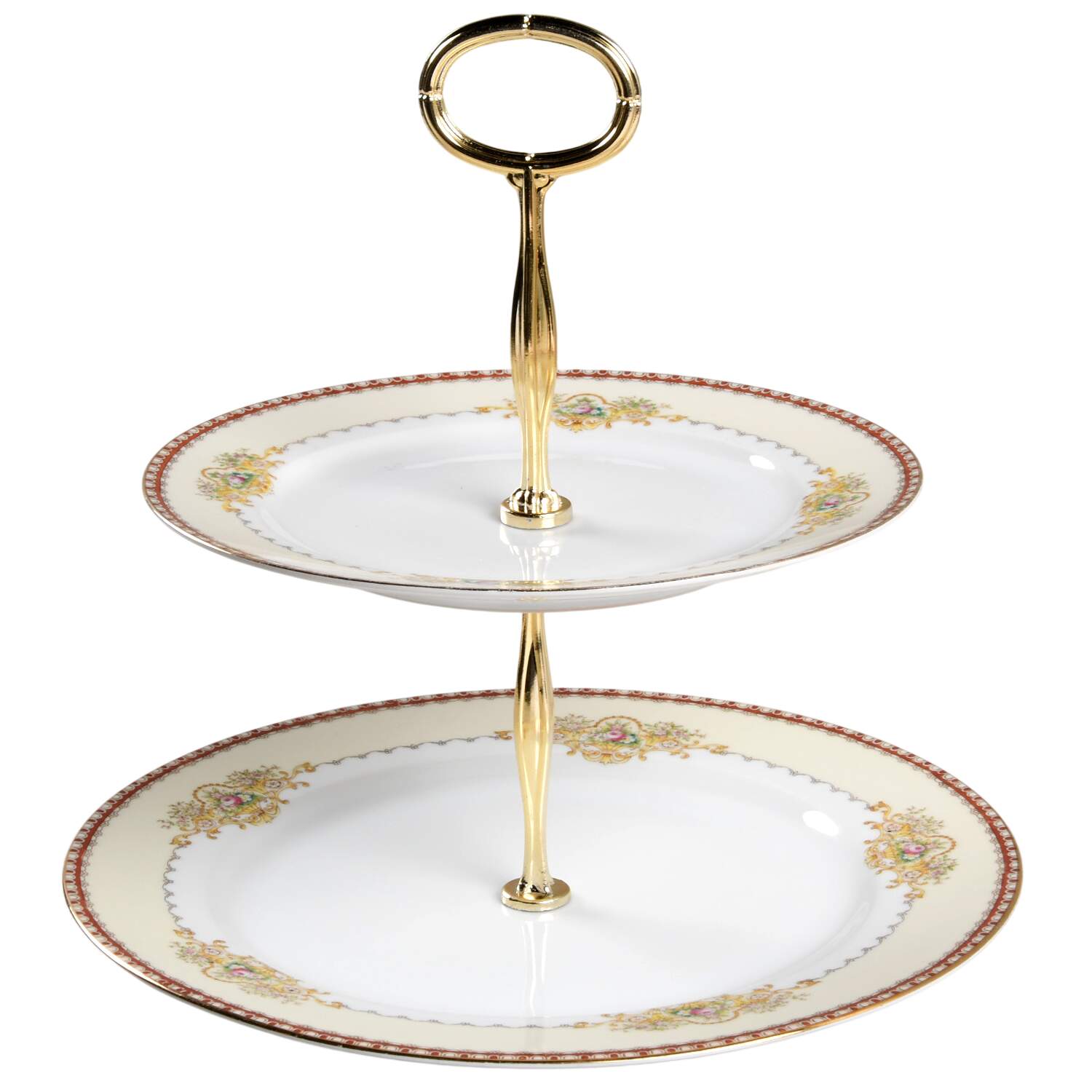 Dover 6 5/8"-10"  2 Tiered Serving Tray (Dp, Sp) HC by Meito-1