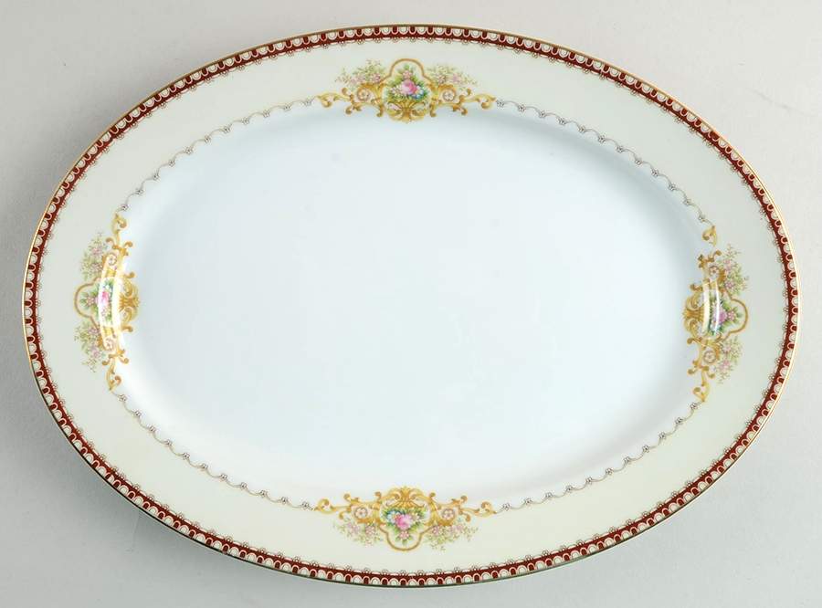 Dover 12" Oval Serving Platter by Meito-1