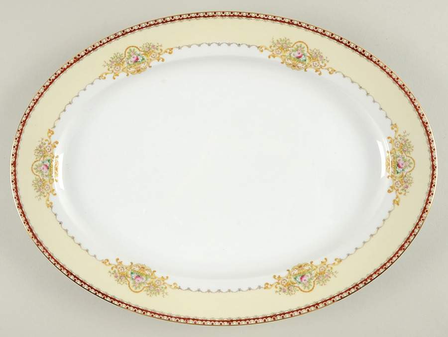 Dover 14" Oval Serving Platter by Meito-1