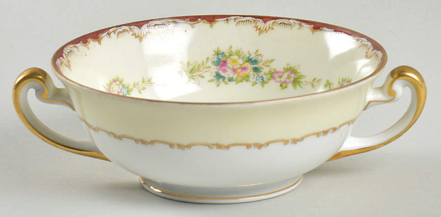 Dubarry Footed Cream Soup Bowl by Meito-1