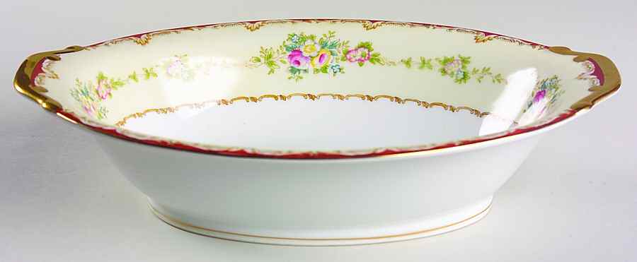 Dubarry 11" Oval Vegetable Bowl by Meito-1