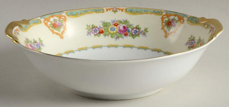 Dublin (Floral Sprays) 9" Round Vegetable Bowl by Meito-1
