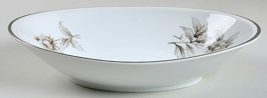 Dusk Rose 11" Oval Vegetable Bowl by Meito-1