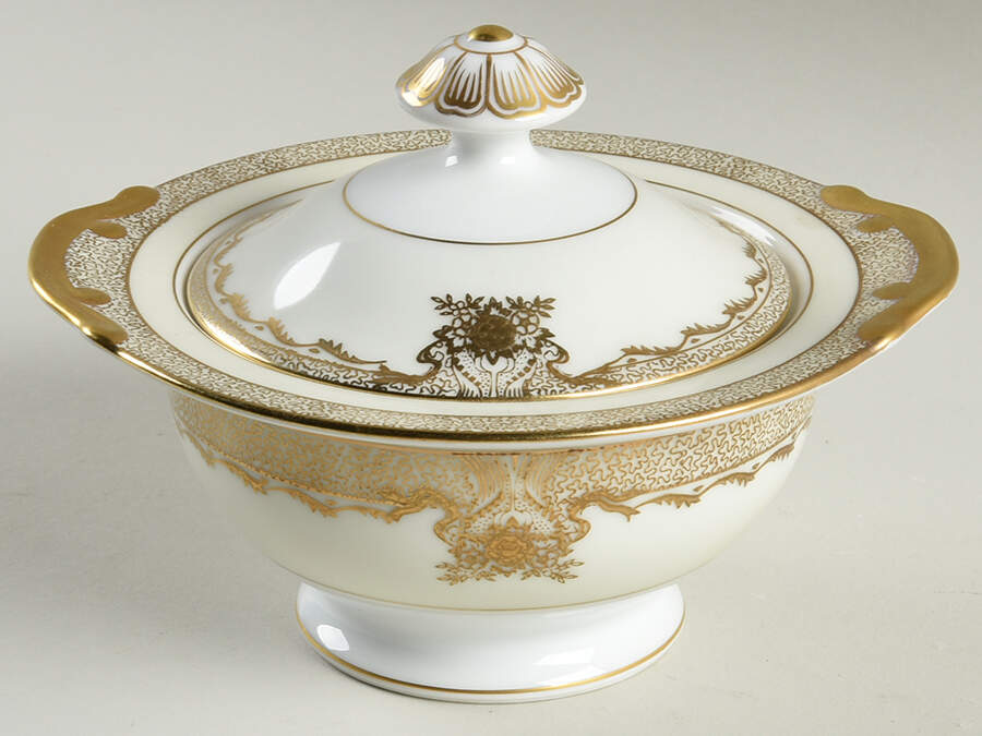 Elaine Sugar Bowl & Lid by Meito-1