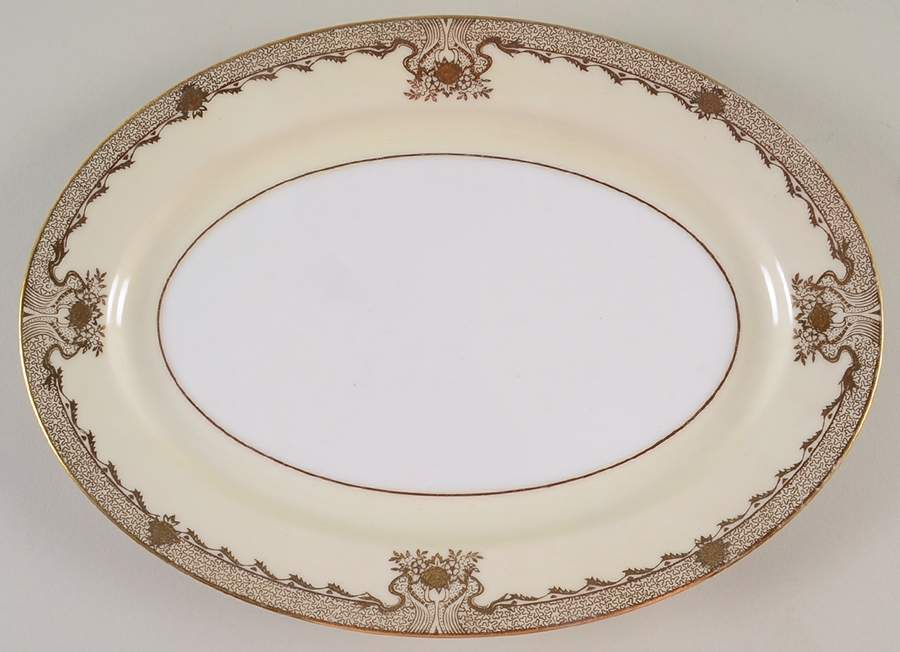 Elaine 12" Oval Serving Platter by Meito-1