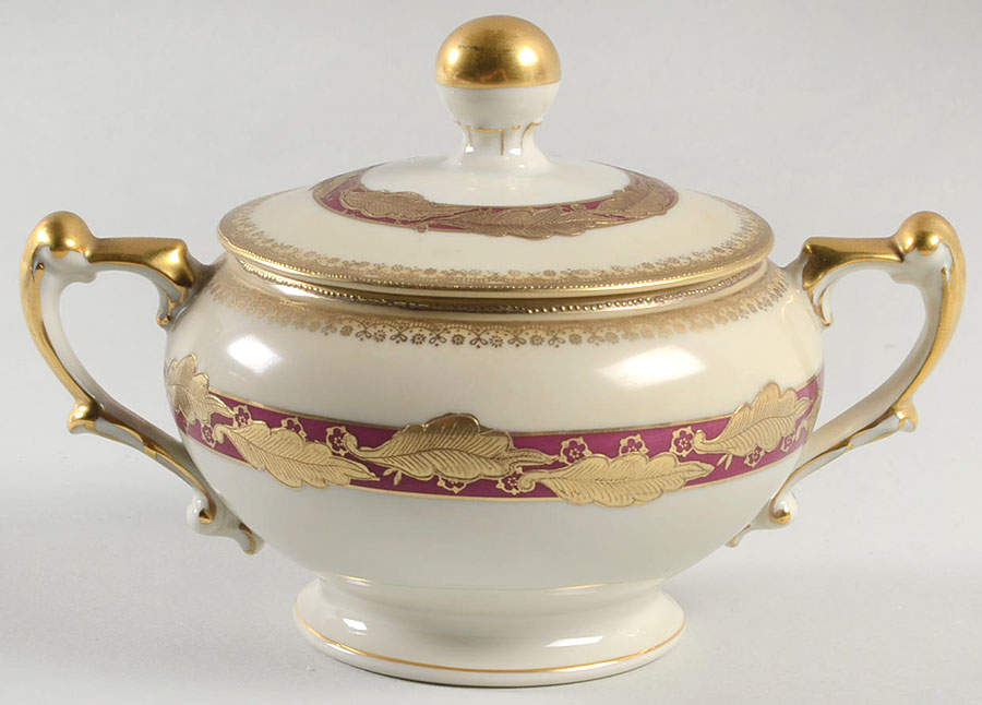 Ensley (Empire Shape) Sugar Bowl & Lid by Meito-1