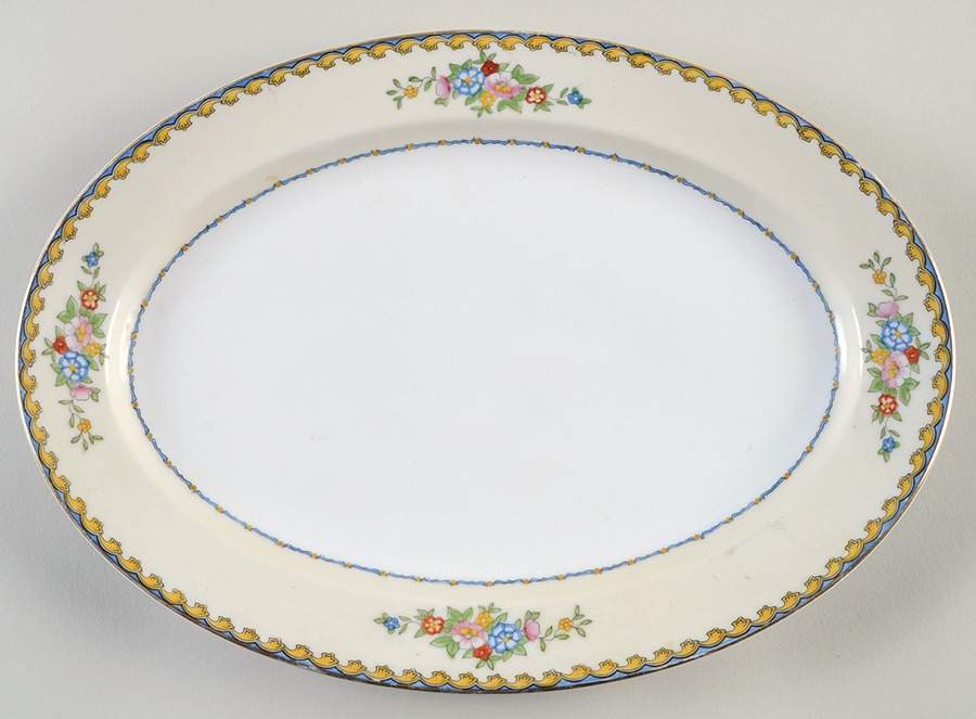 Fargo  11" Oval Serving Platter by Meito-1