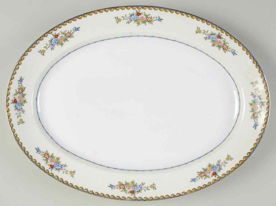 Fargo  16" Oval Serving Platter by Meito-1