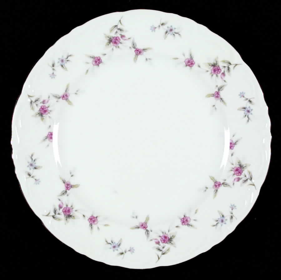 Fleurette  (Rim, Gold Trim) Salad Plate by Meito-1