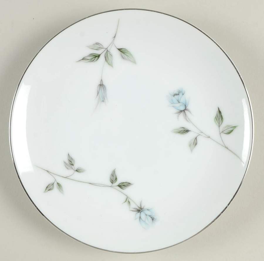 Fleurette (Coupe, Platinum Trim) Bread & Butter Plate by Meito-1