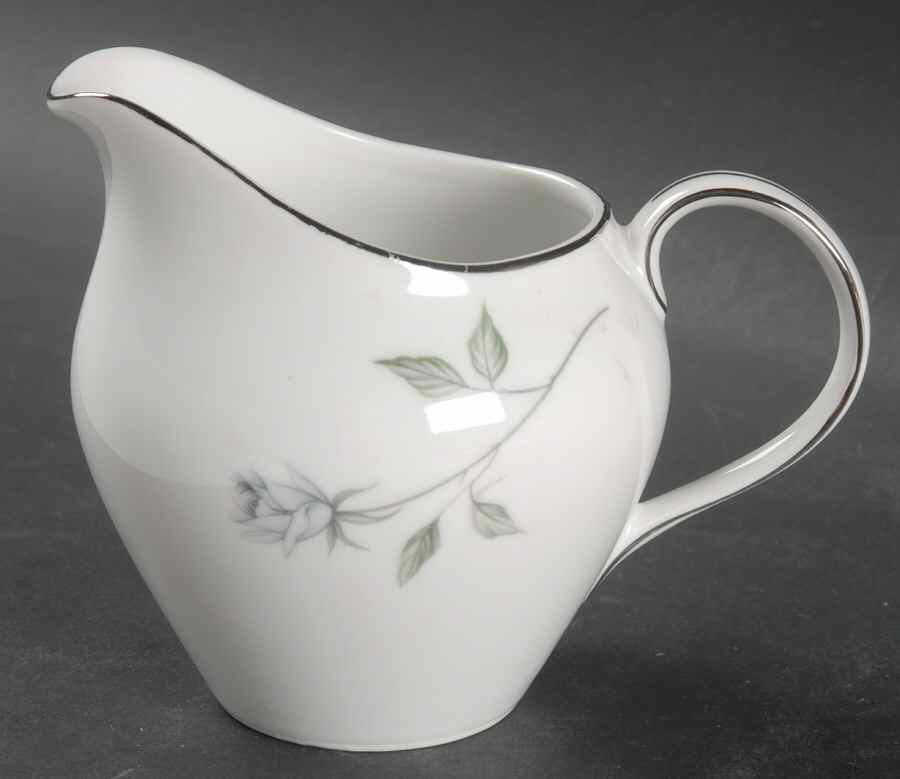 Fleurette (Coupe, Platinum Trim) Creamer by Meito-1