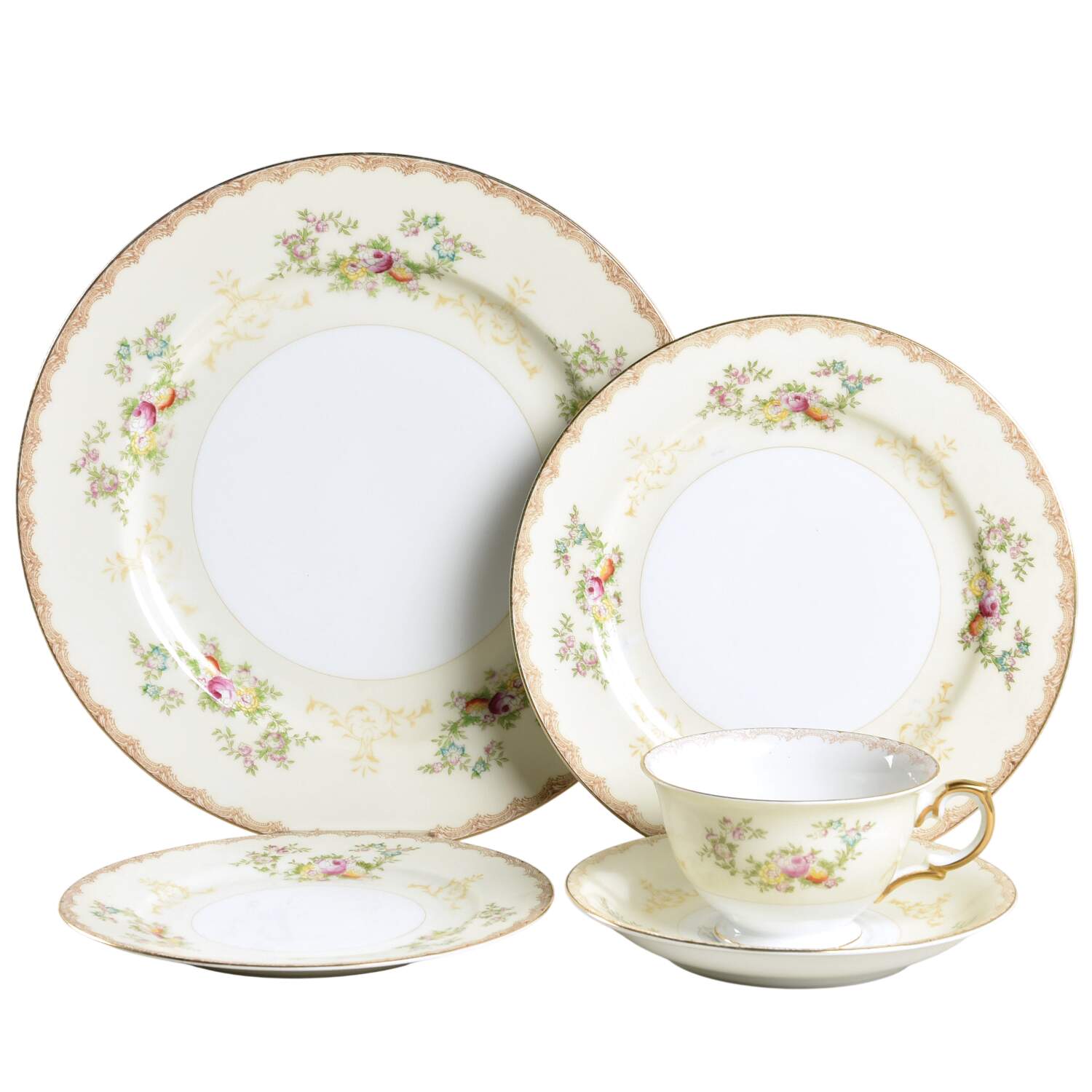 Flora 5 Piece Place Setting by Meito-1