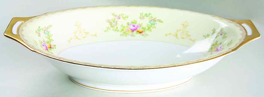 Flora 11" Oval Vegetable Bowl by Meito-1
