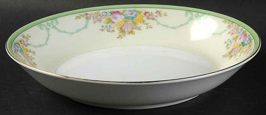Formal Garden Coupe Soup Bowl by Meito-1