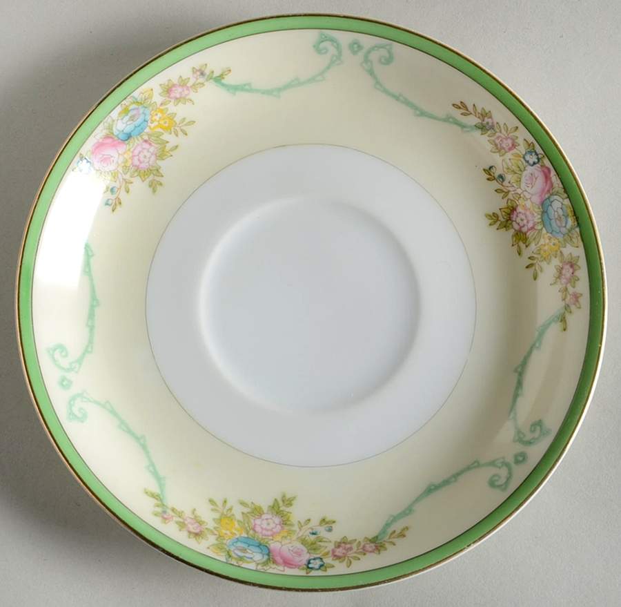 Formal Garden Saucer for Footed Cup by Meito-1