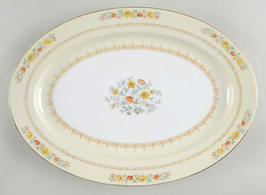 Fonda 12" Oval Serving Platter by Meito-1