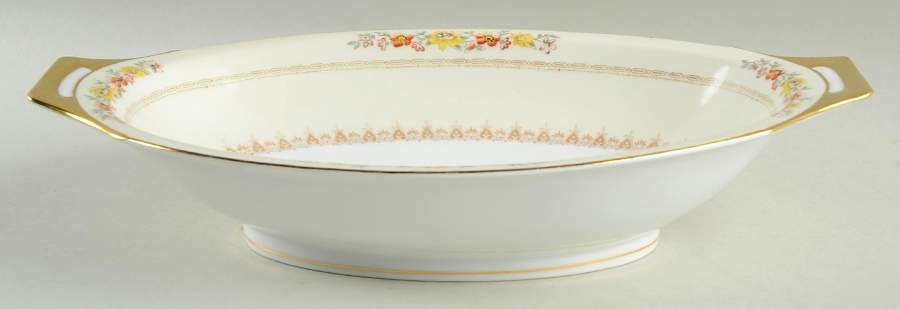Fonda 11" Oval Vegetable Bowl by Meito-1
