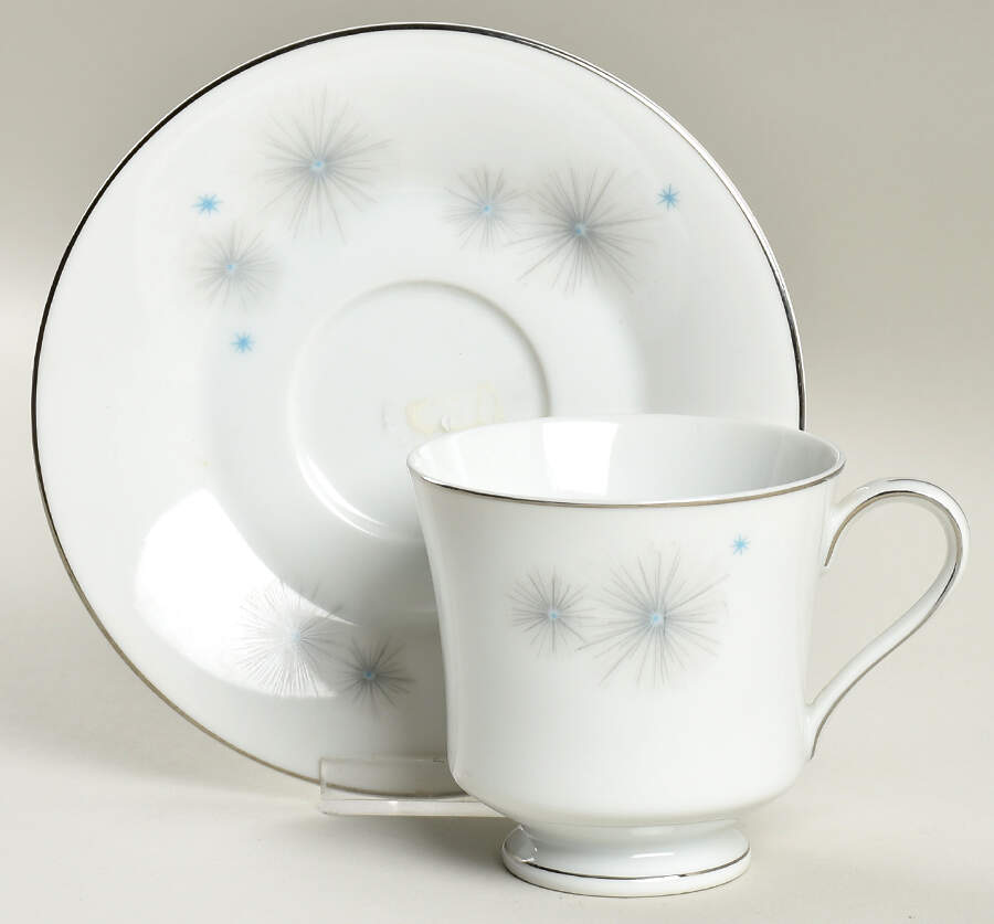 Galaxie Footed Cup & Saucer Set by Meito-1