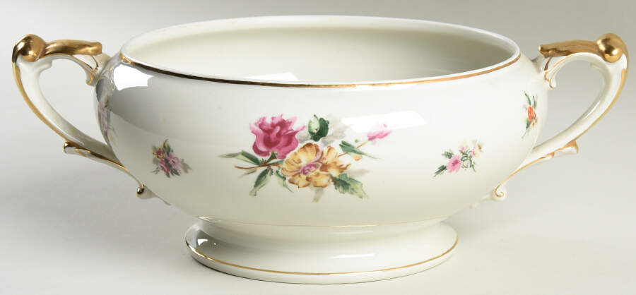 Garden Rose Round Vegetable No Lid by Meito-1