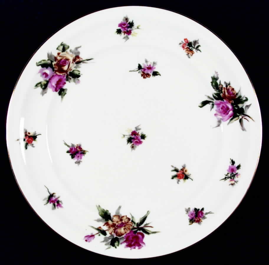 Garden Rose Dinner Plate by Meito-1