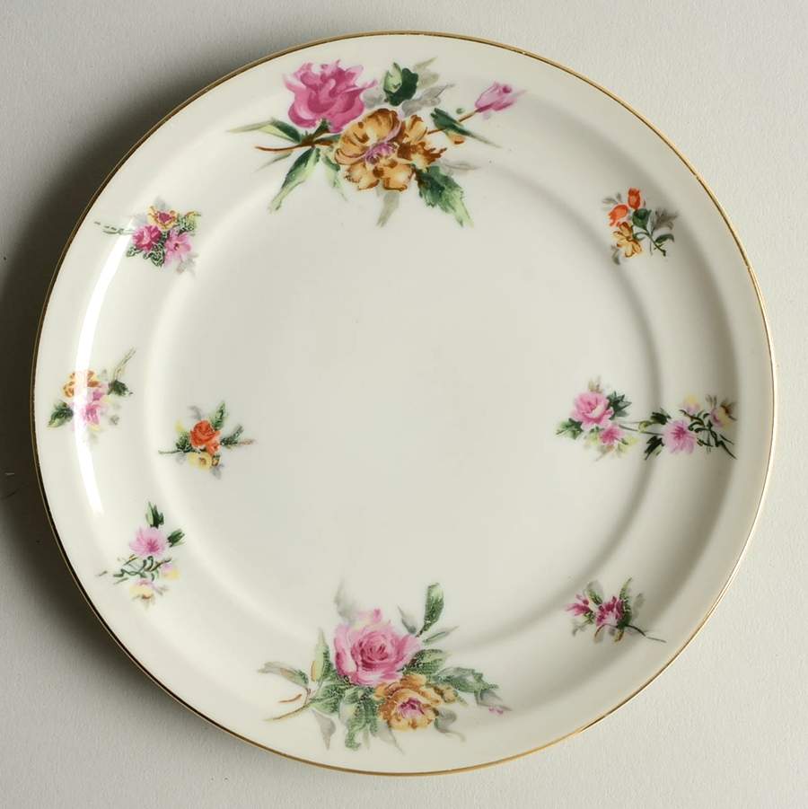 Garden Rose Bread & Butter Plate by Meito-1