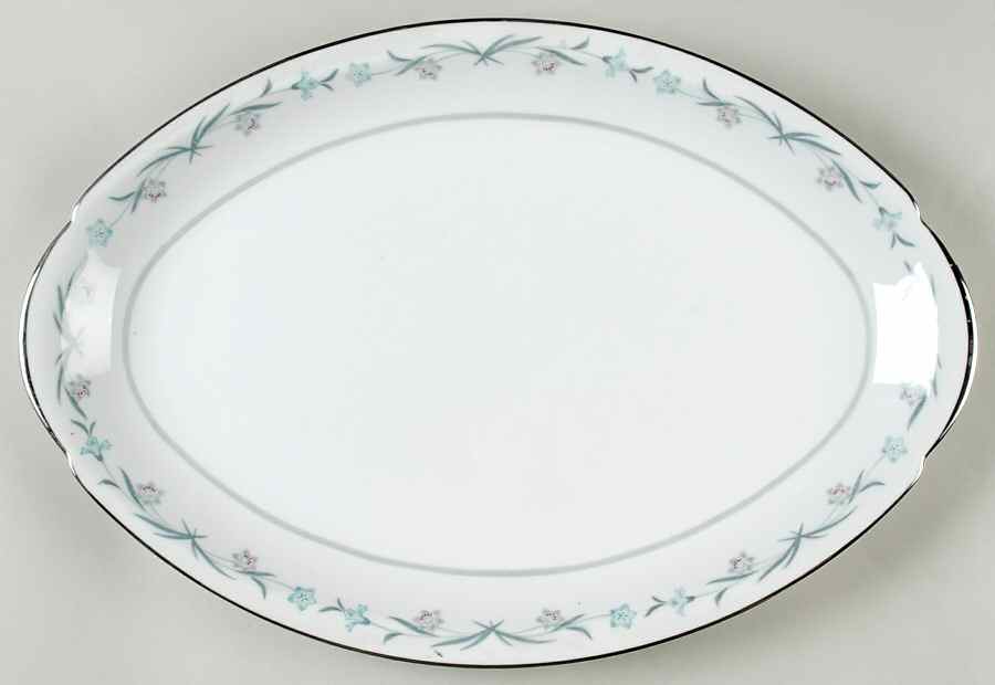 Glenora 16" Oval Serving Platter by Meito-1