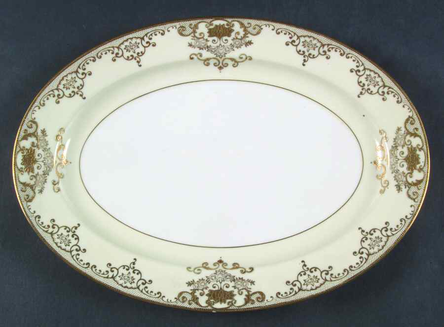 Goldwyn 12" Oval Serving Platter by Meito-1
