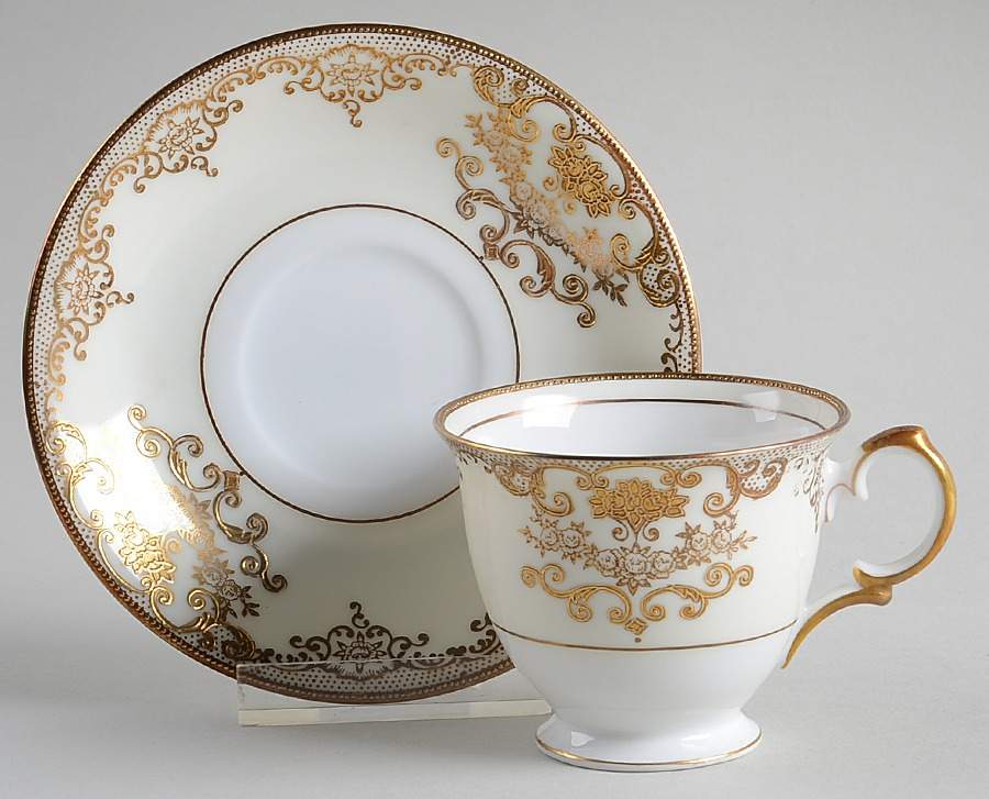 Goldwyn Footed Demitasse Cup & Saucer Set by Meito-1