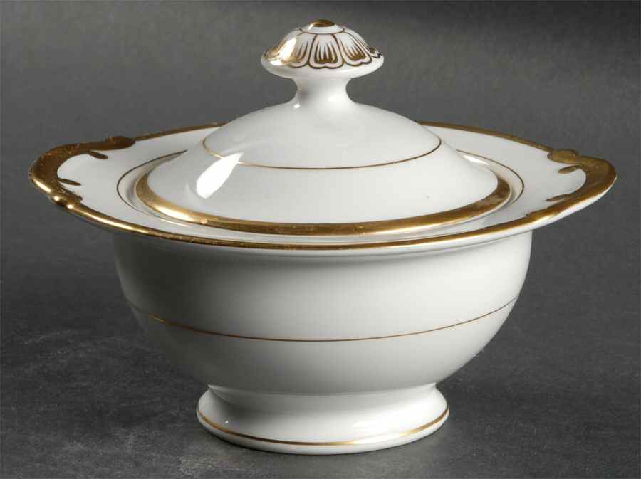 Goldena Sugar Bowl & Lid by Meito-1