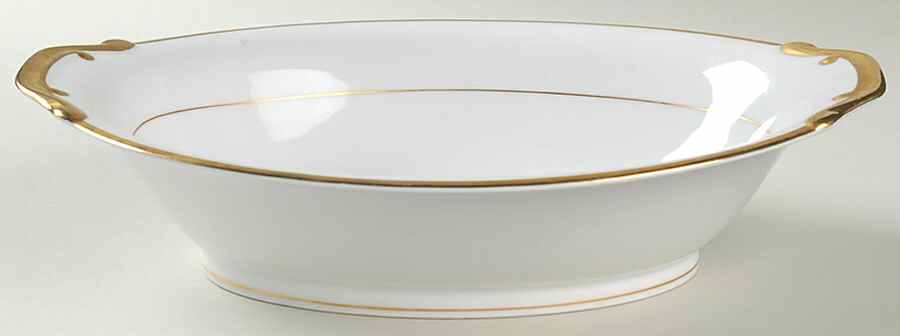 Goldena 11" Oval Vegetable Bowl by Meito-1