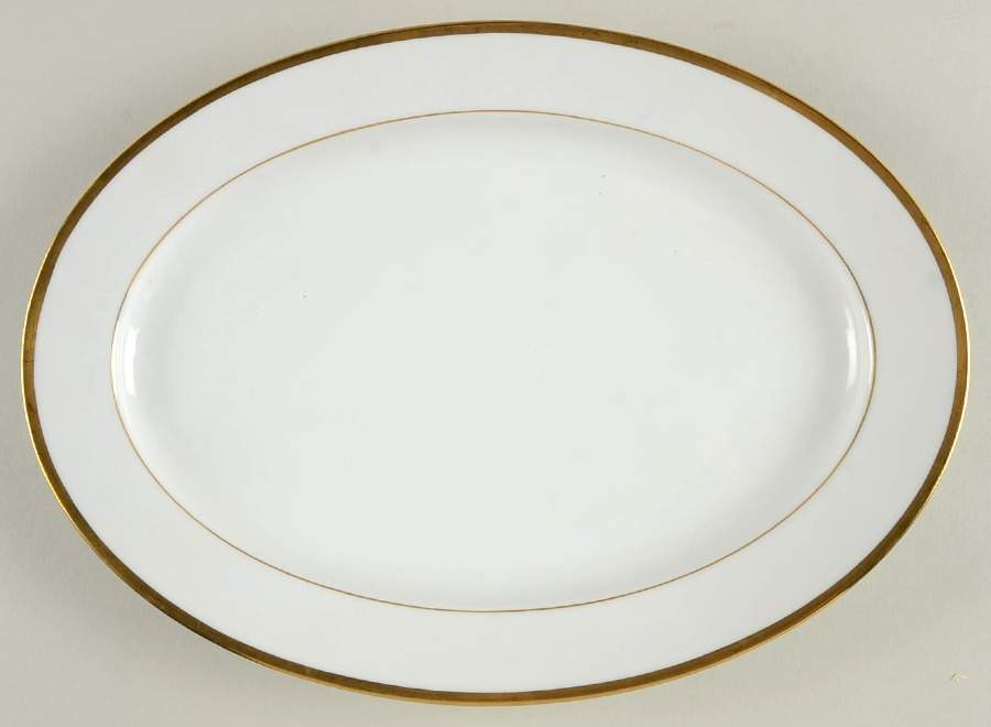 Goldena 12" Oval Serving Platter by Meito-1