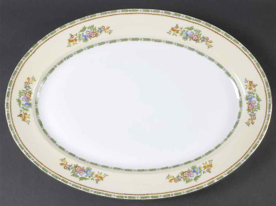 Grafton 16" Oval Serving Platter by Meito-1