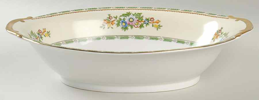 Grafton 11" Oval Vegetable Bowl by Meito-1