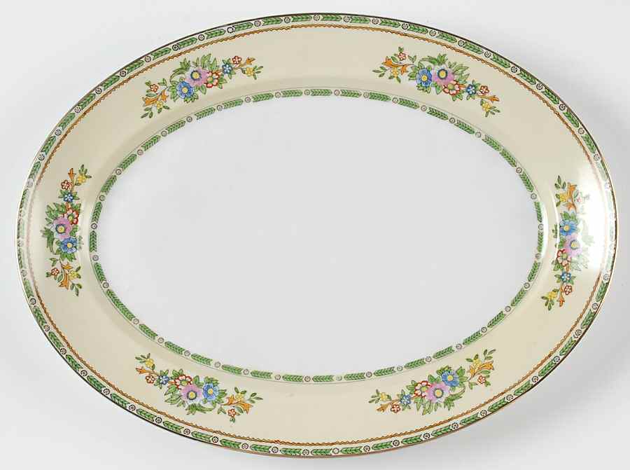 Grafton 13" Oval Serving Platter by Meito-1
