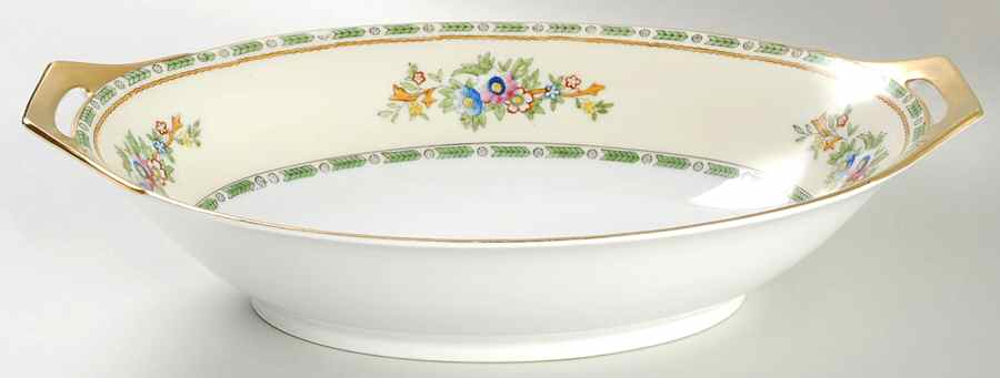 Grafton 11" Oval Vegetable Bowl by Meito-1