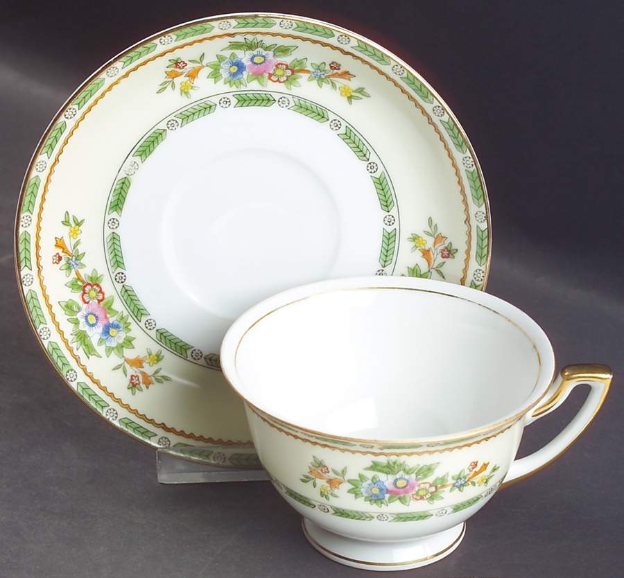 Grafton Footed Cup & Saucer Set by Meito-1