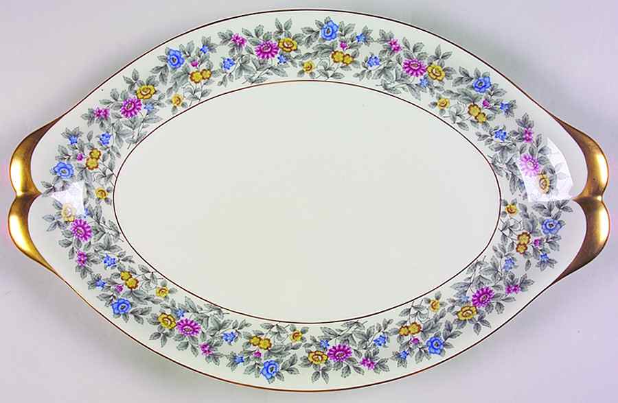 Grayson 18" Oval Serving Platter by Meito-1
