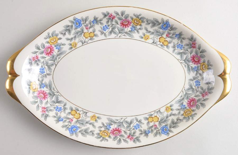 Grayson 13" Oval Serving Platter by Meito-1
