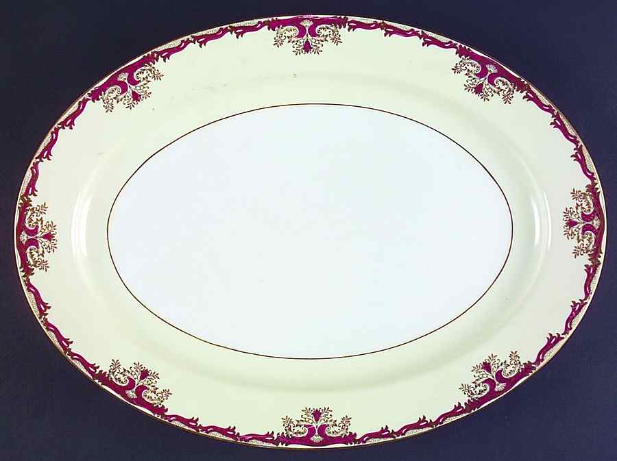 Hampton 16" Oval Serving Platter by Meito-1