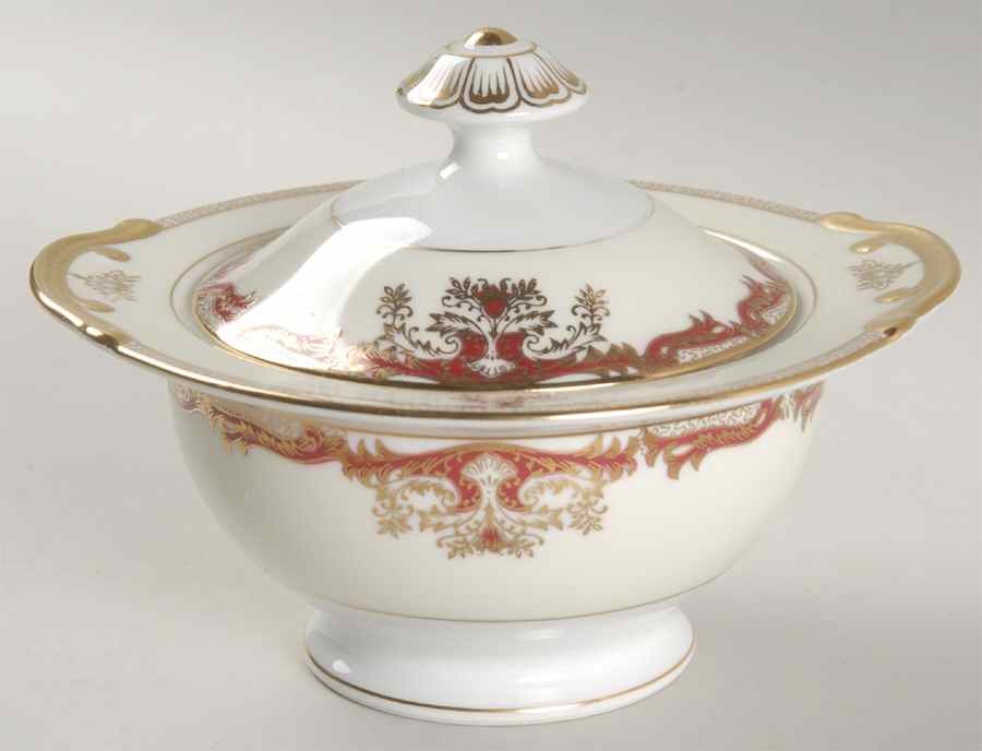 Hampton Sugar Bowl & Lid by Meito-1