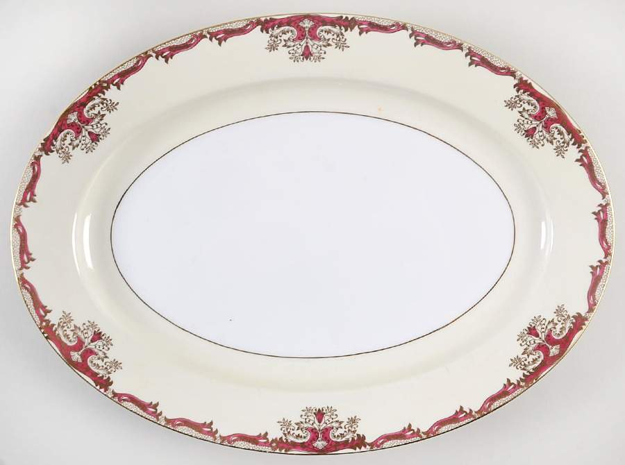Hampton 14" Oval Serving Platter by Meito-1