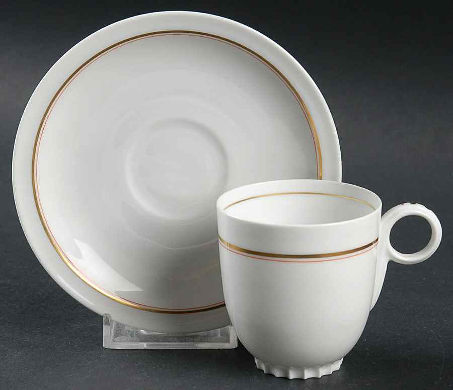 Hanover Footed Demitasse Cup & Saucer Set by Meito-1