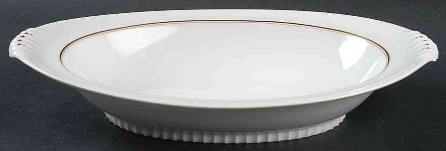 Hanover 12" Oval Vegetable Bowl by Meito-1