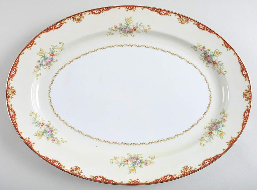 Hanover 16" Oval Serving Platter by Meito-1