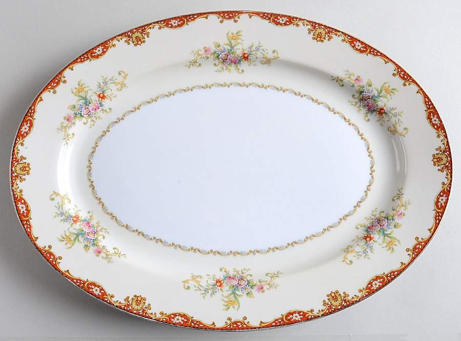 Hanover 14" Oval Serving Platter by Meito-1