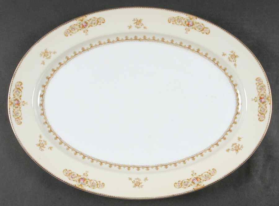 Hastings 16" Oval Serving Platter by Meito-1