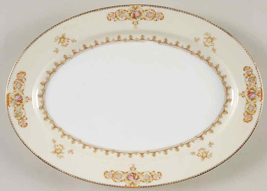 Hastings 12" Oval Serving Platter by Meito-1
