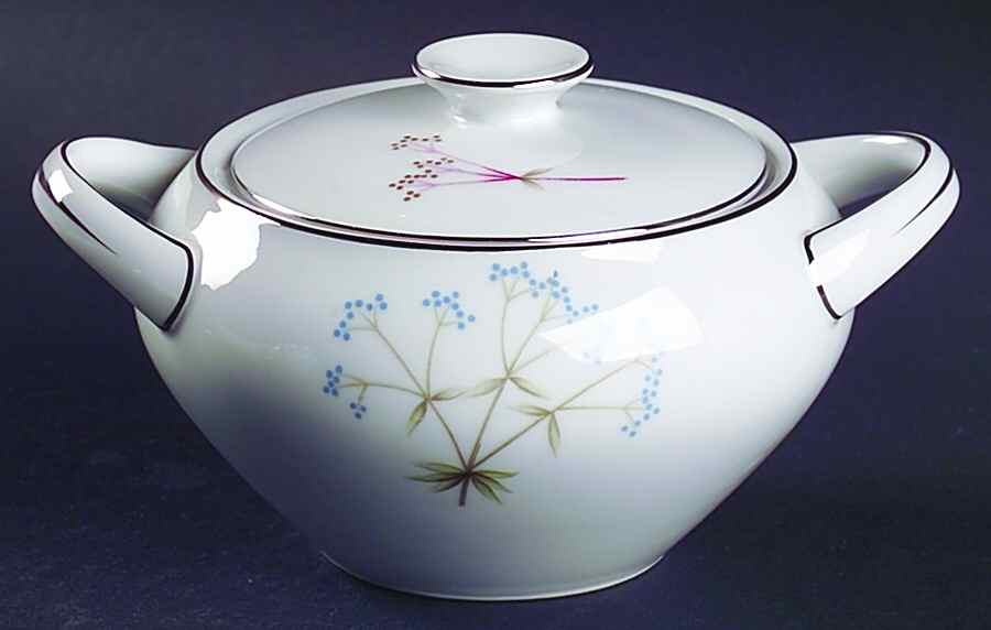 Heather Sugar Bowl & Lid by Meito-1